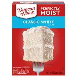 Duncan Hines Perfectly Moist Classic White Cake Mix - 15.25 Oz