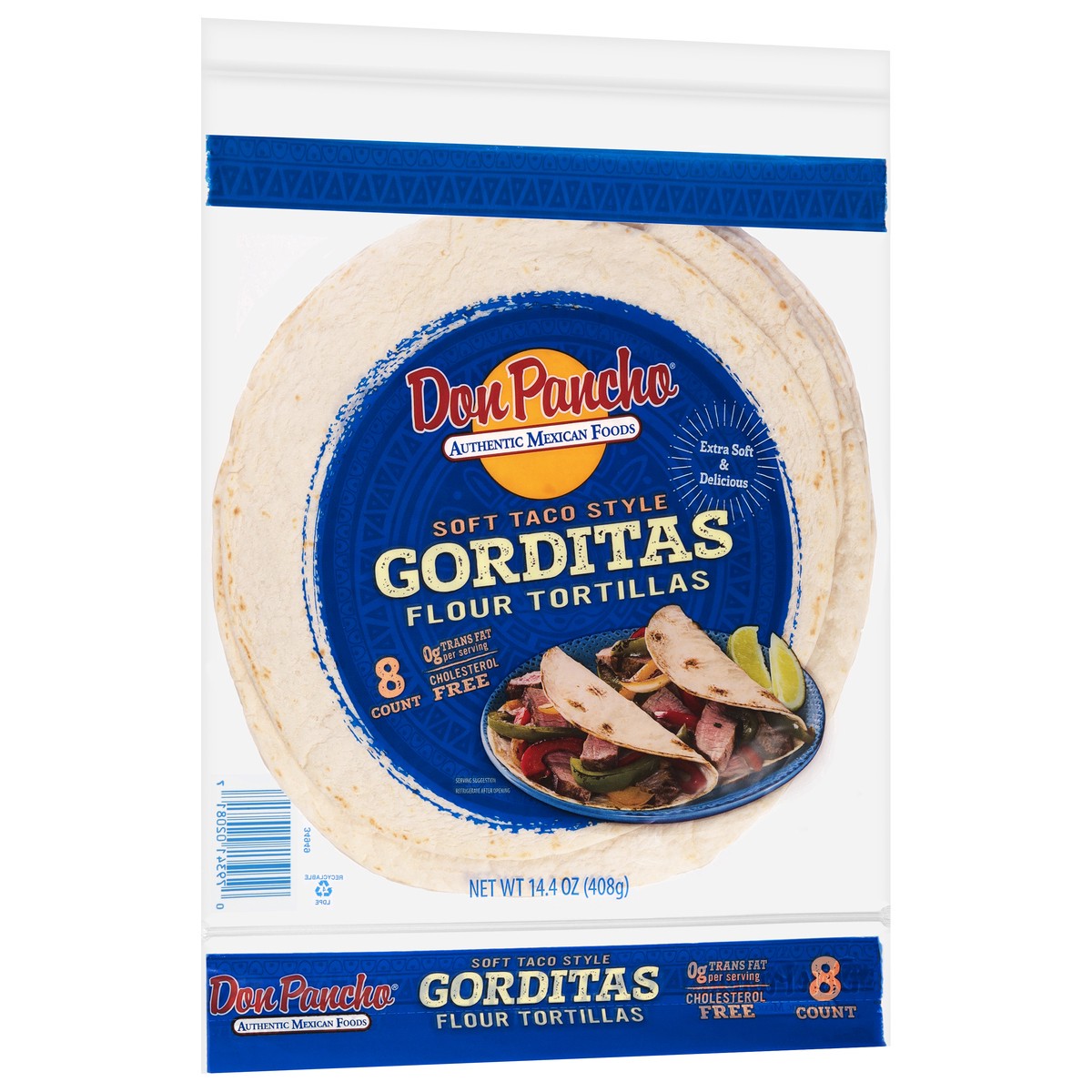 slide 2 of 12, Don Pancho Soft Taco Style Gorditas Flour Tortillas 8 ea, 8 ct