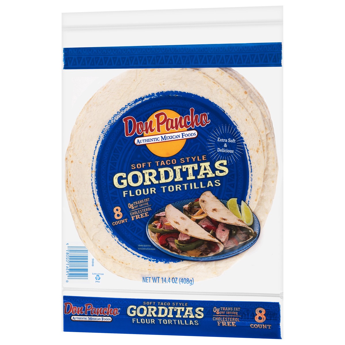 slide 5 of 12, Don Pancho Soft Taco Style Gorditas Flour Tortillas 8 ea, 8 ct