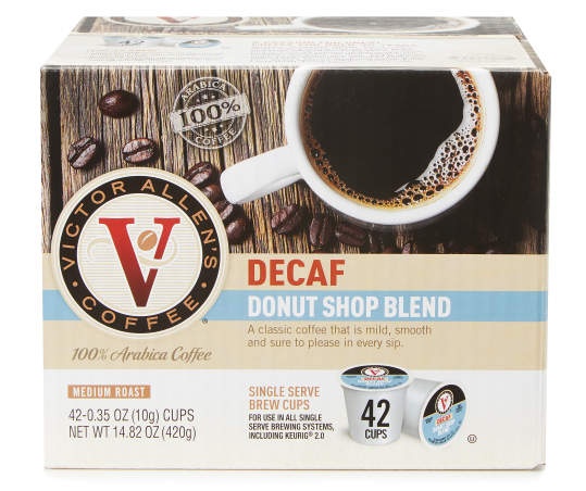 slide 1 of 1, Victor Allen's Single Serve Coffee Donut Shop Decaf - 42 ct, 42 ct