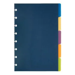 TUL Custom Note-Taking System Discbound Tab Dividers, Junior Size, Assorted Colors