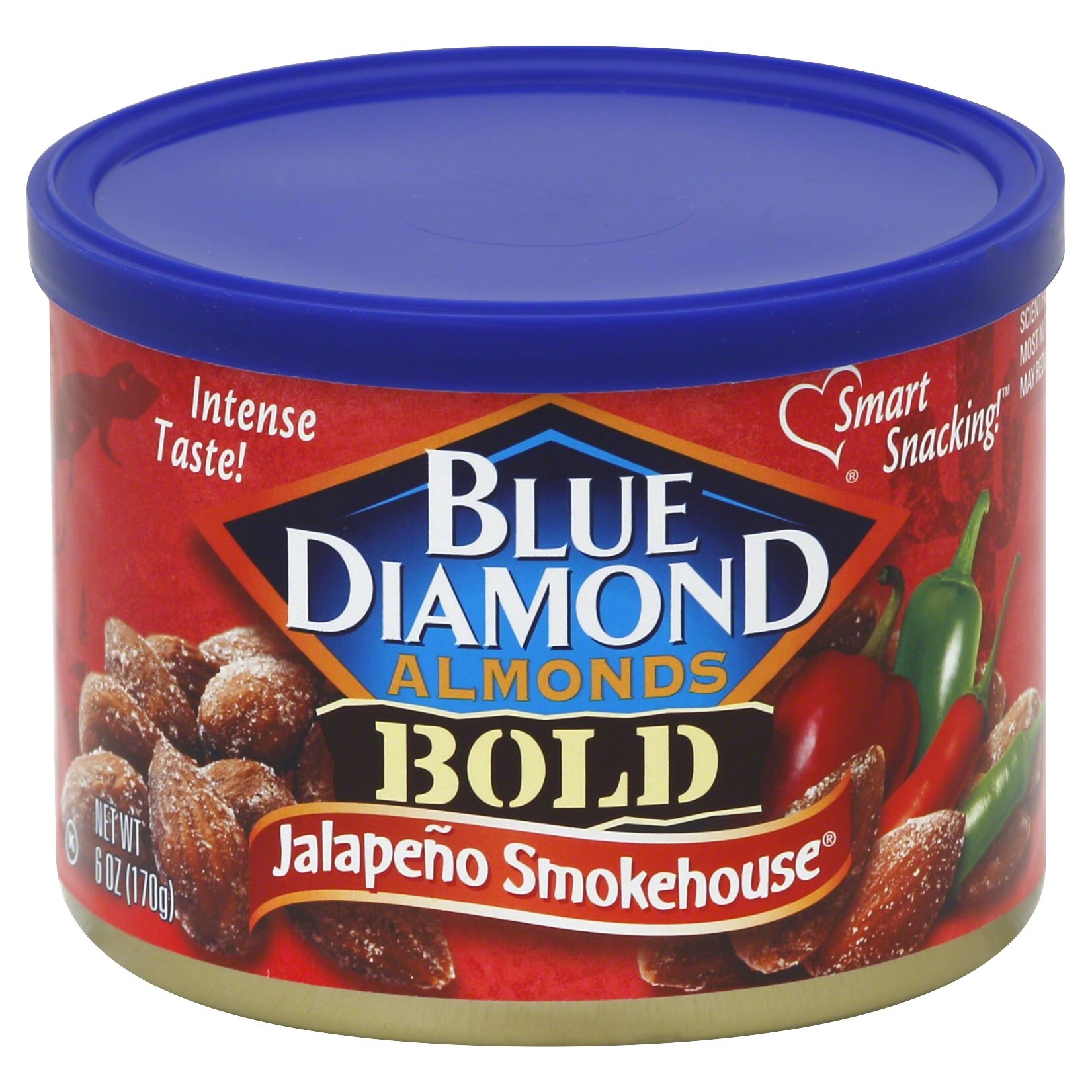 slide 1 of 1, Blue Diamond Bold Jalapeno Smokehouse Almonds, 6 oz