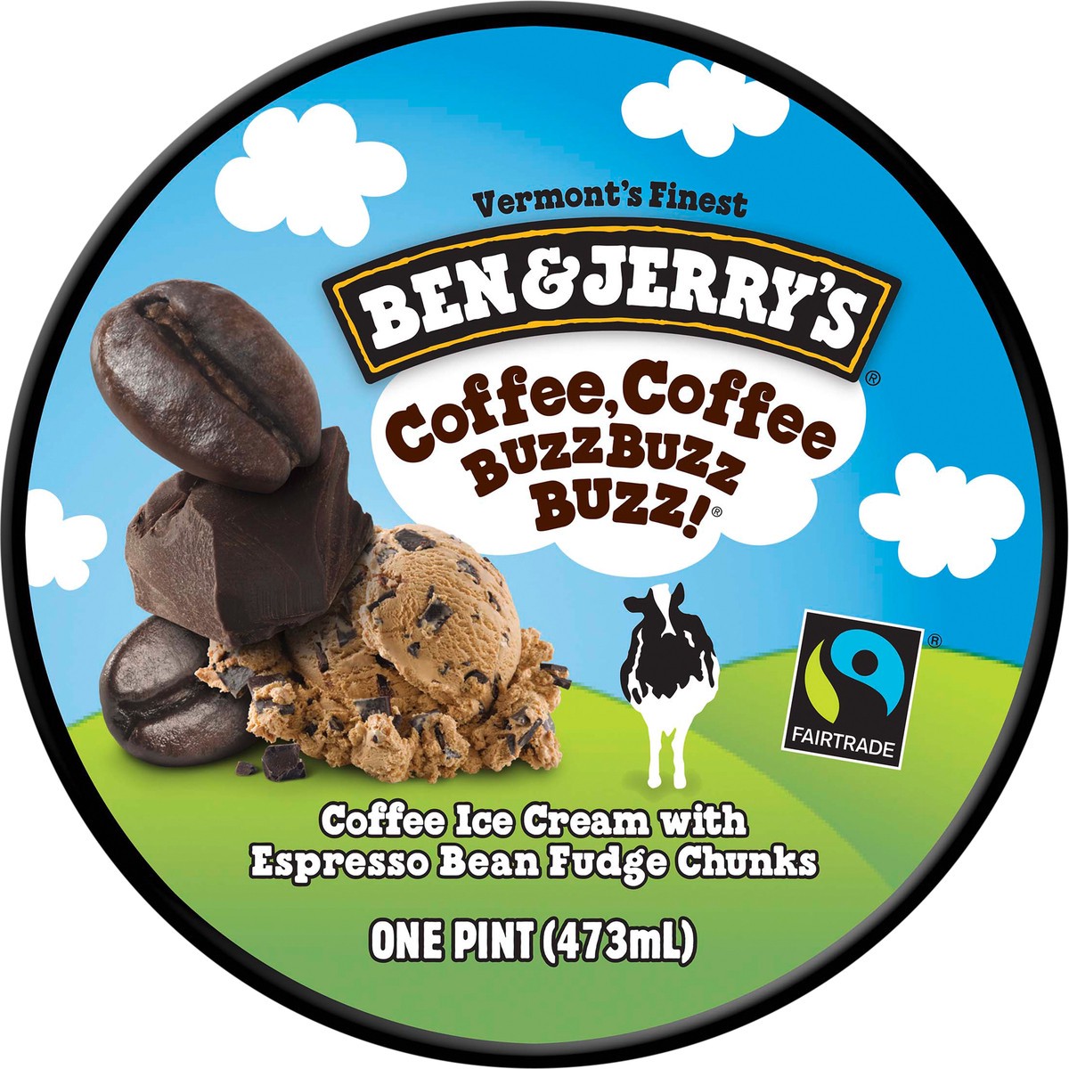 slide 2 of 4, Ben & Jerry's Coffee Coffee BuzzBuzzBuzz! Ice Cream Pint, 16 oz, 16 oz