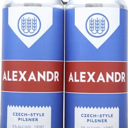 Vt Beer Alexander Pilsner 6/4 Cans