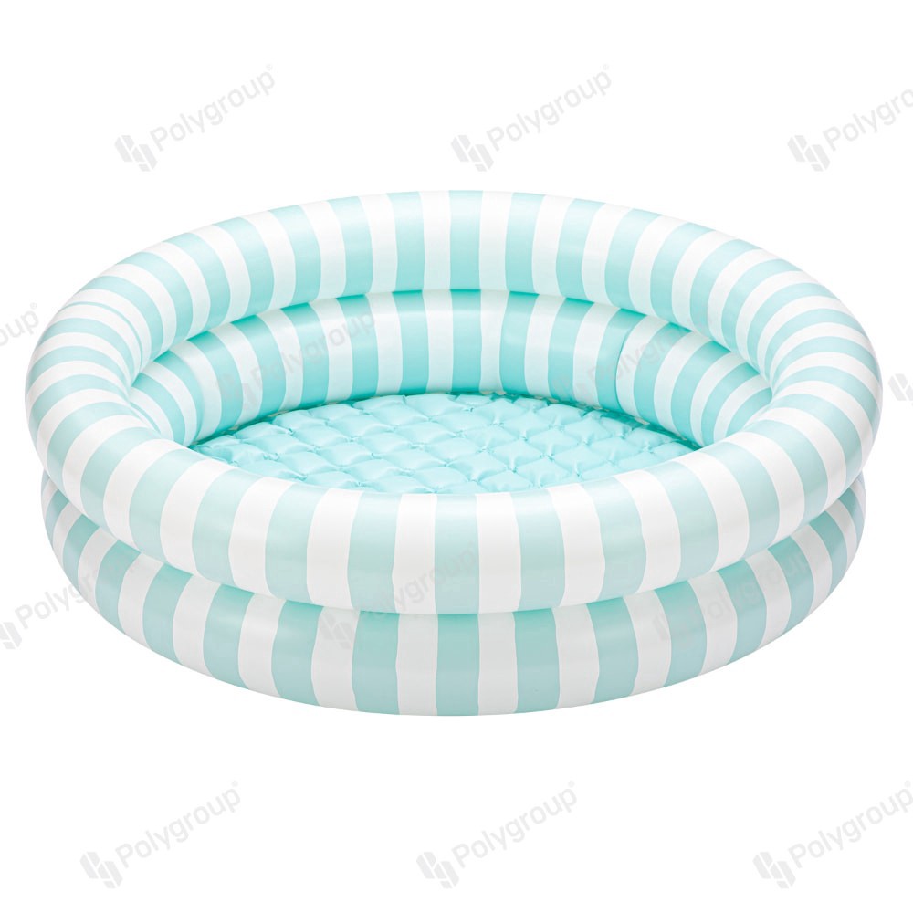 slide 1 of 1, Funsicle Pastel Stripes Inflatable Pool, 1 ct