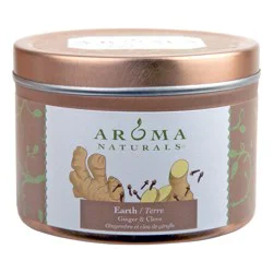 Aroma Naturals Earth Tin Soy Candle 2.8 Oz