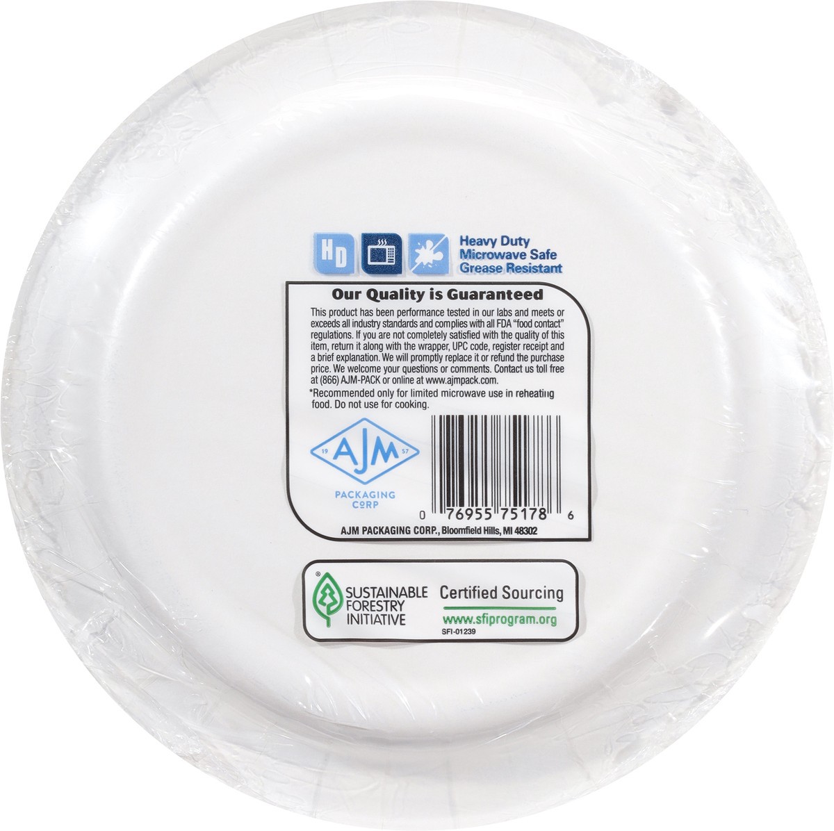 slide 7 of 9, modernware 6.87 Inch Heavy Duty Designer Paper Plates 15 ea, 15 ct