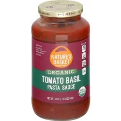 Nature's Basket Tomato Basil Pasta Sauce, Organic