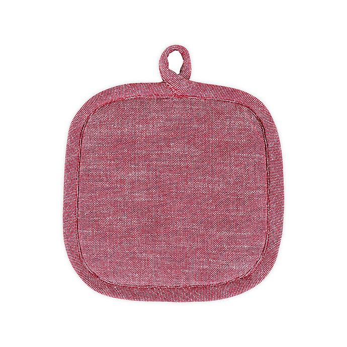 slide 1 of 5, Artisanal Kitchen Supply Pot Holder - Red, 1 ct