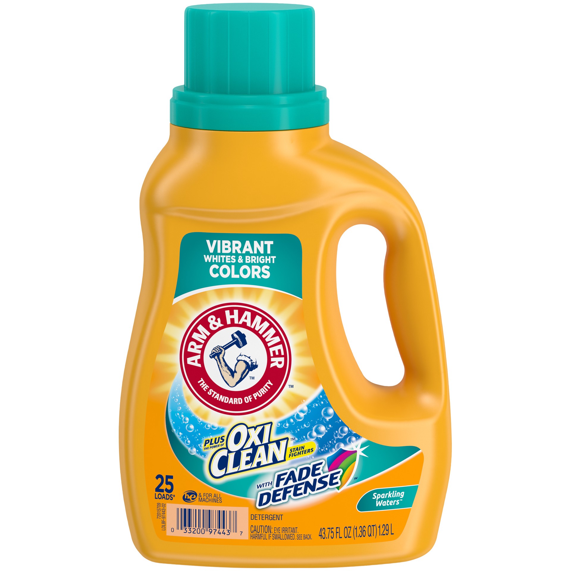 slide 1 of 4, Arm & Hammer Laundry Detergent Lqd+Oxcln, 43.75 fl oz