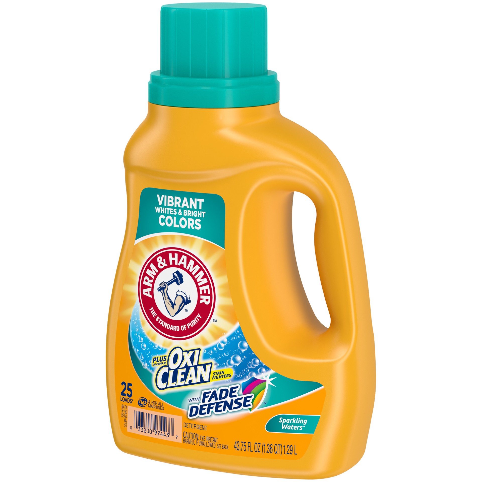 slide 2 of 4, Arm & Hammer Laundry Detergent Lqd+Oxcln, 43.75 fl oz