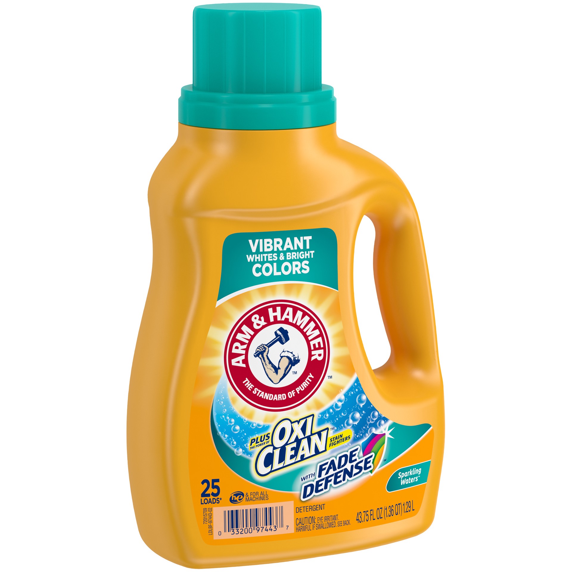 slide 3 of 4, Arm & Hammer Laundry Detergent Lqd+Oxcln, 43.75 fl oz