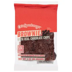 Otis Spunkmeyer Brownie with Real Chocolate Chips 3 oz