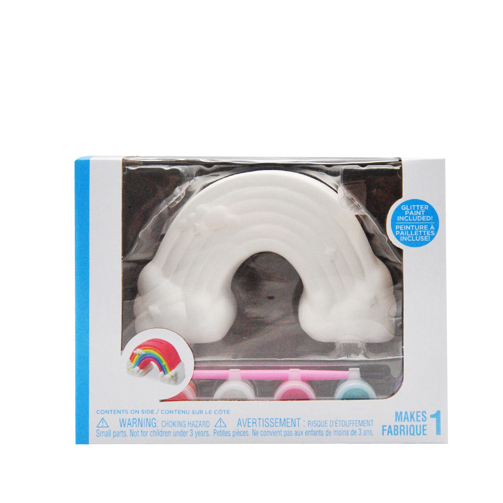 slide 3 of 3, Rainbow 3d Ceramic Bank Kit By Creatology, 5.2 in x 2.24 in x 3.3 in