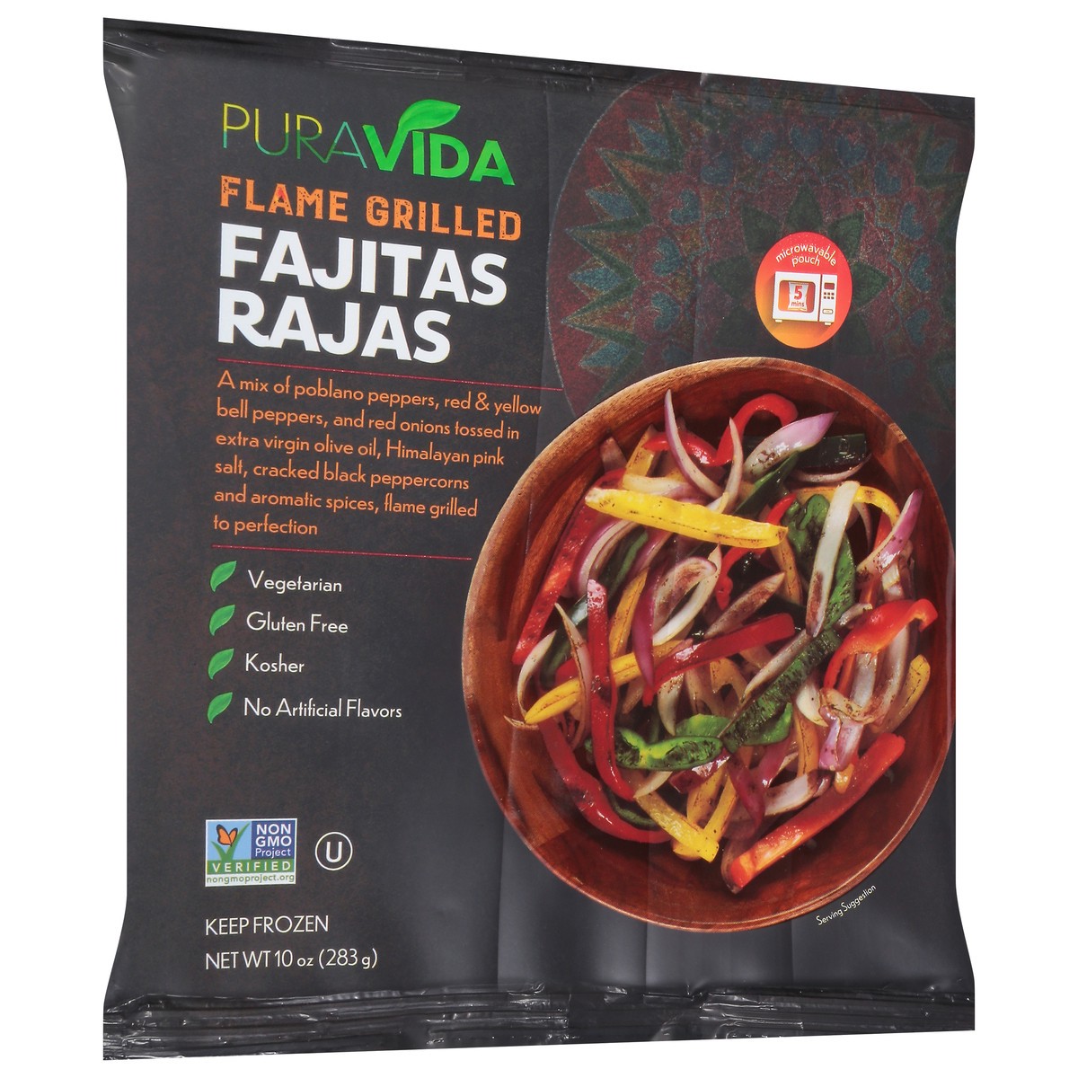 slide 2 of 9, PuraVida Flame Grilled Fajitas Rajas 10 oz, 10 oz