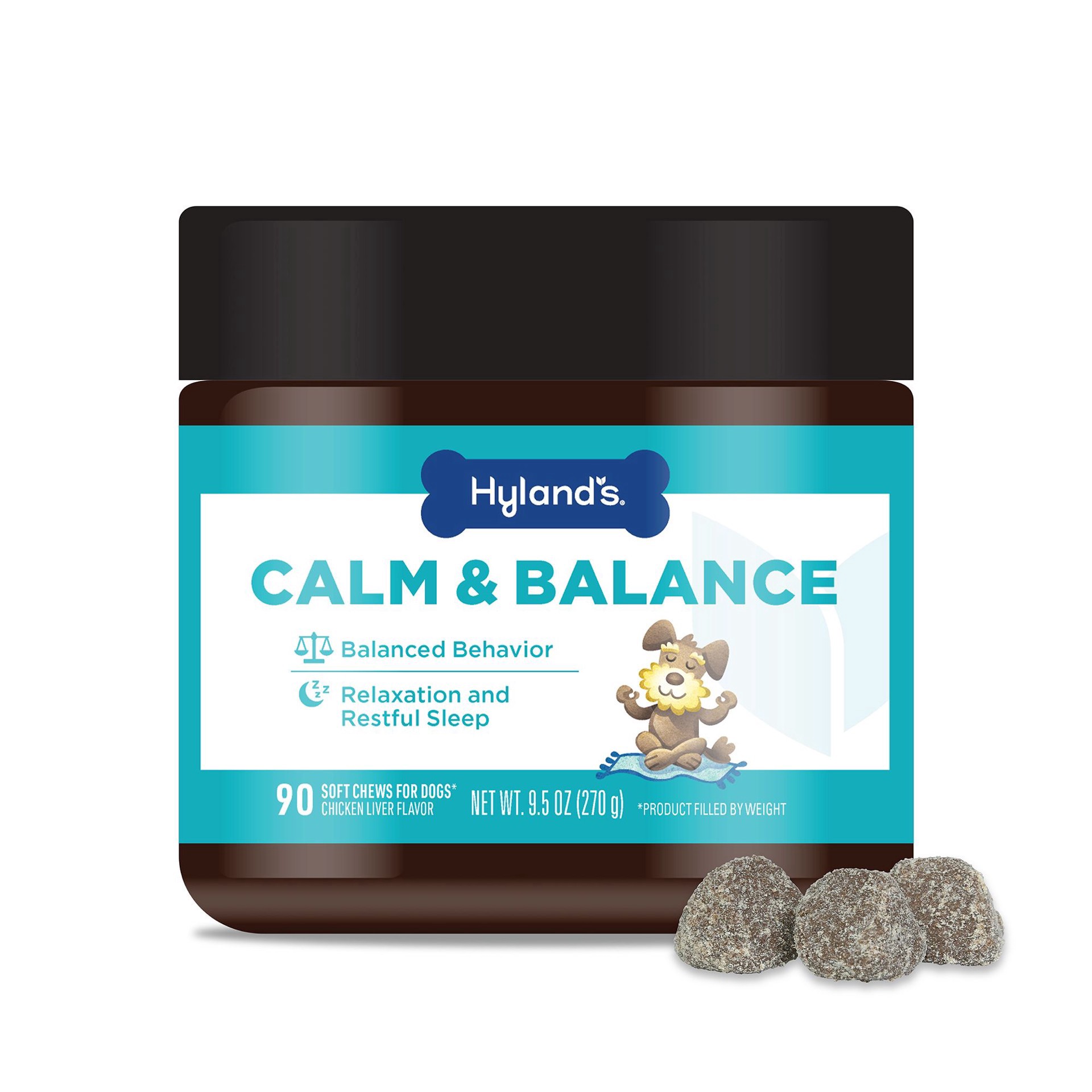 slide 1 of 1, 0001 Hyland's Calm & Balance Chews for Dog 90 Ct, 90 ct