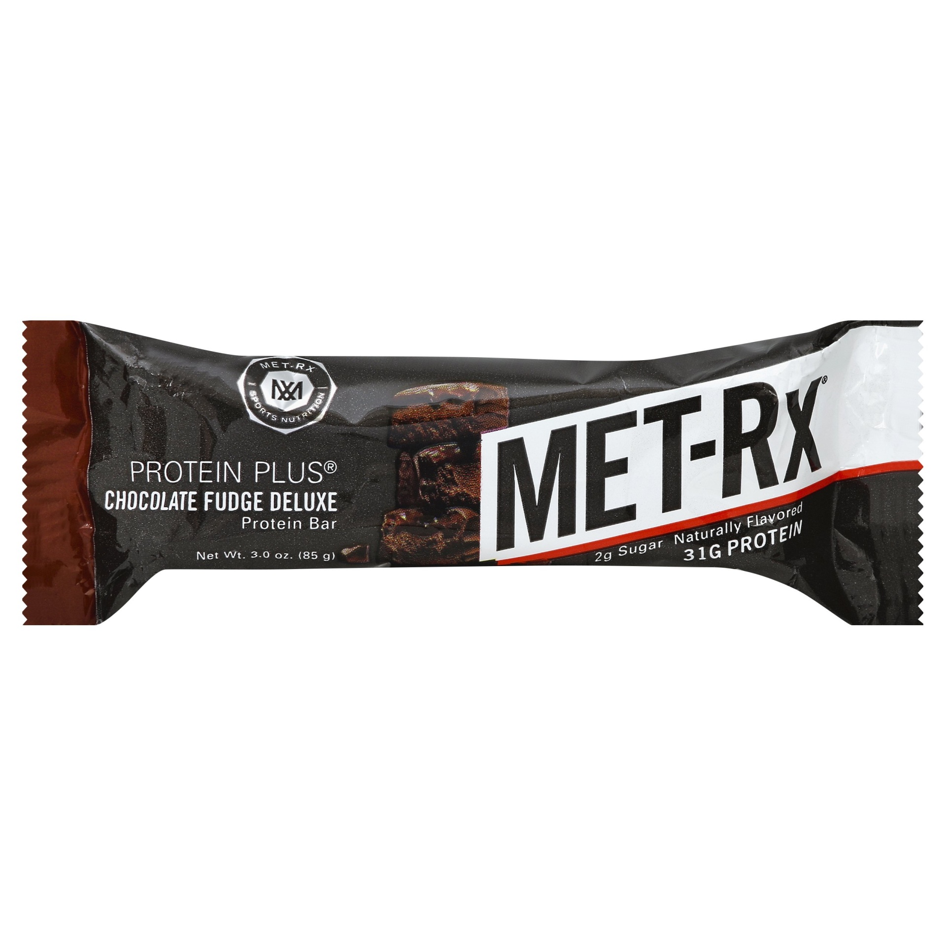 slide 1 of 2, MET-Rx Protein Plus Chocolate Fudge Deluxe Bar, 3 oz