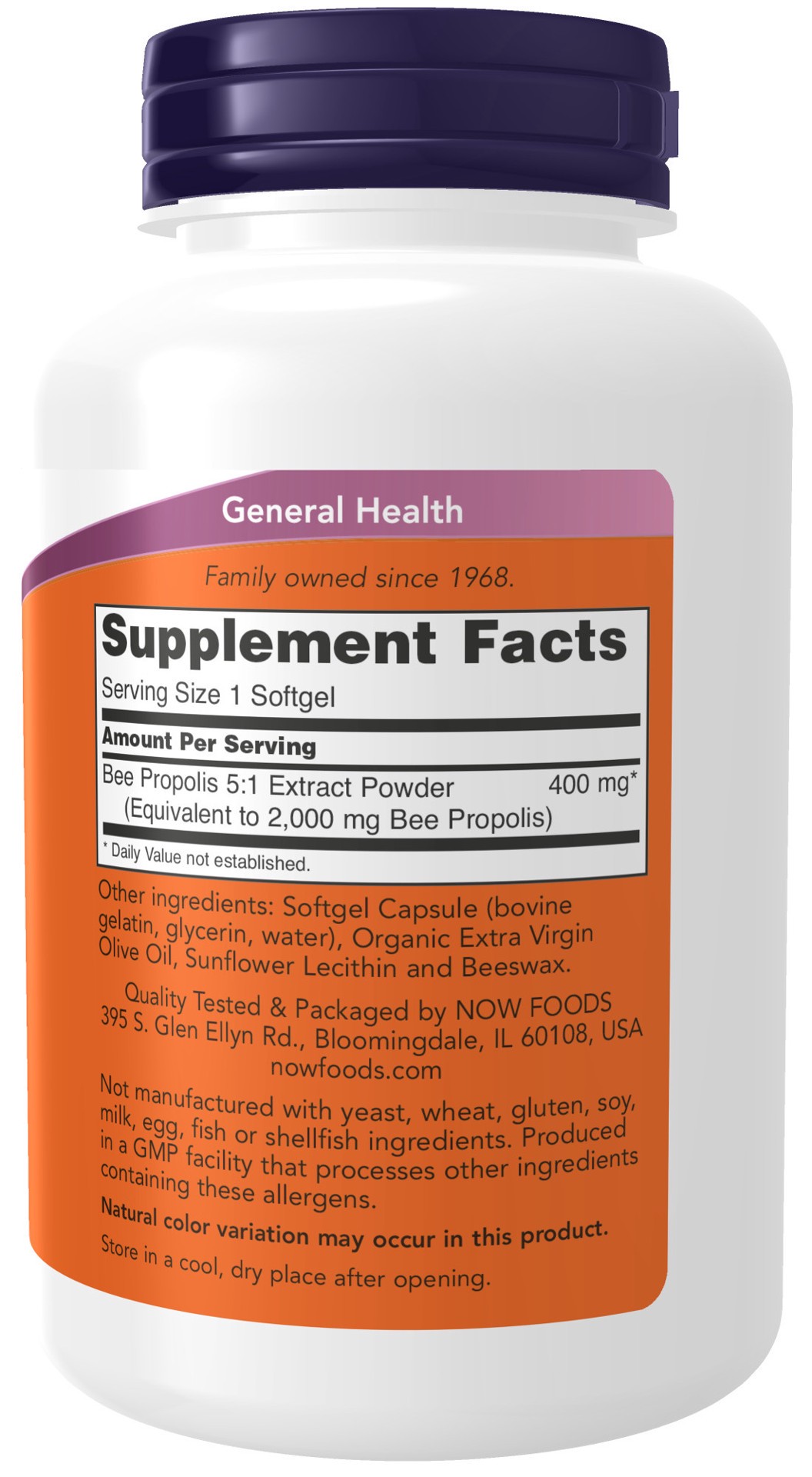 slide 4 of 4, NOW Propolis 2000 5:1 Extract - 90 Softgels, 90 ct