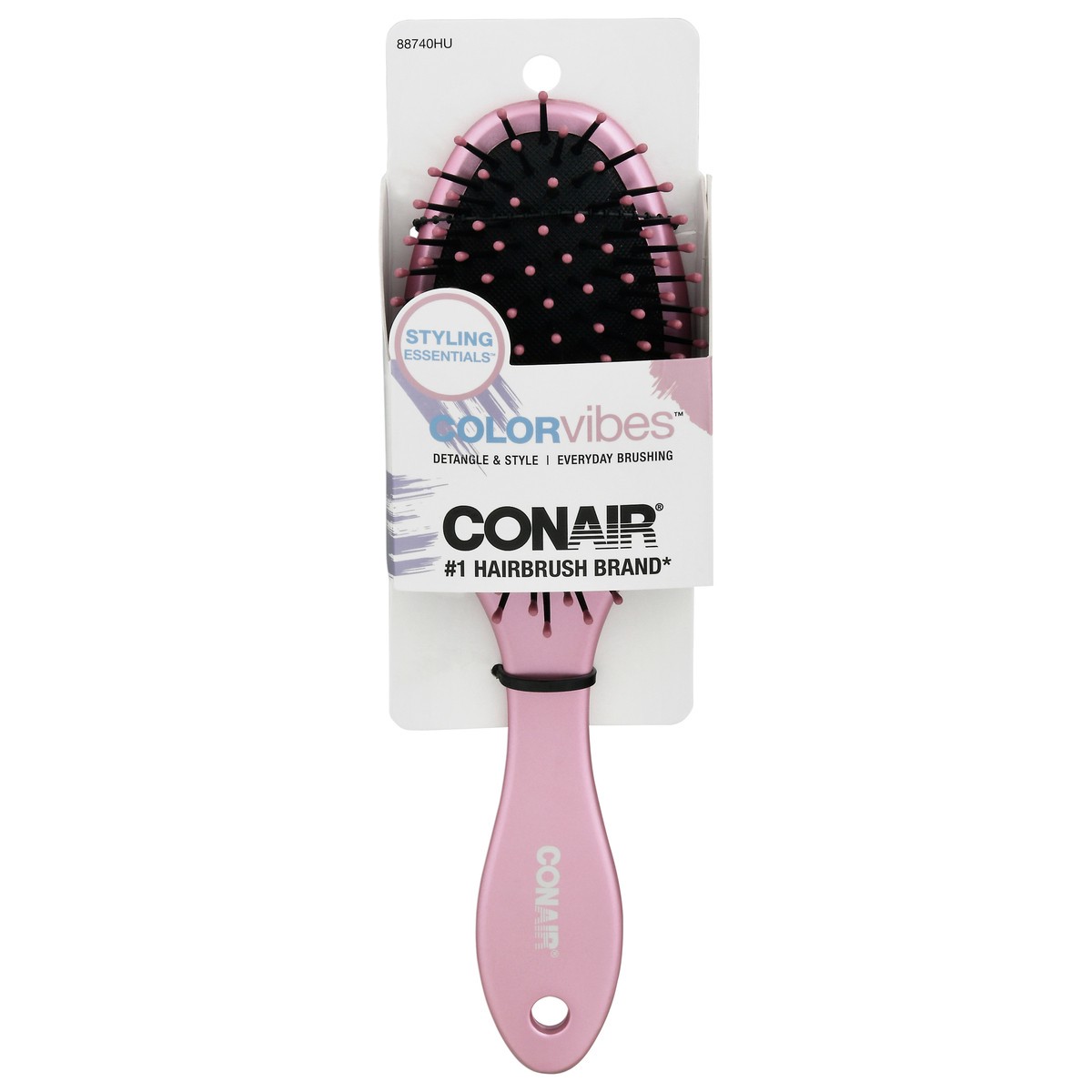 slide 3 of 11, Conair Colorvibes Cushioned Everyday Hair Brush, 1 ct