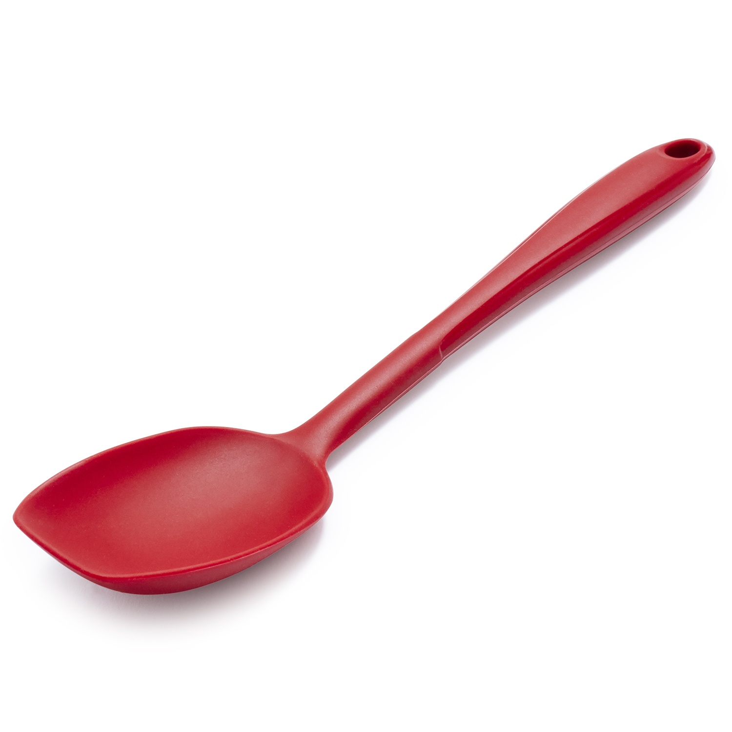 slide 1 of 1, Sur La Table Silicone Sauce Spoon, Large, Red, 1 ct