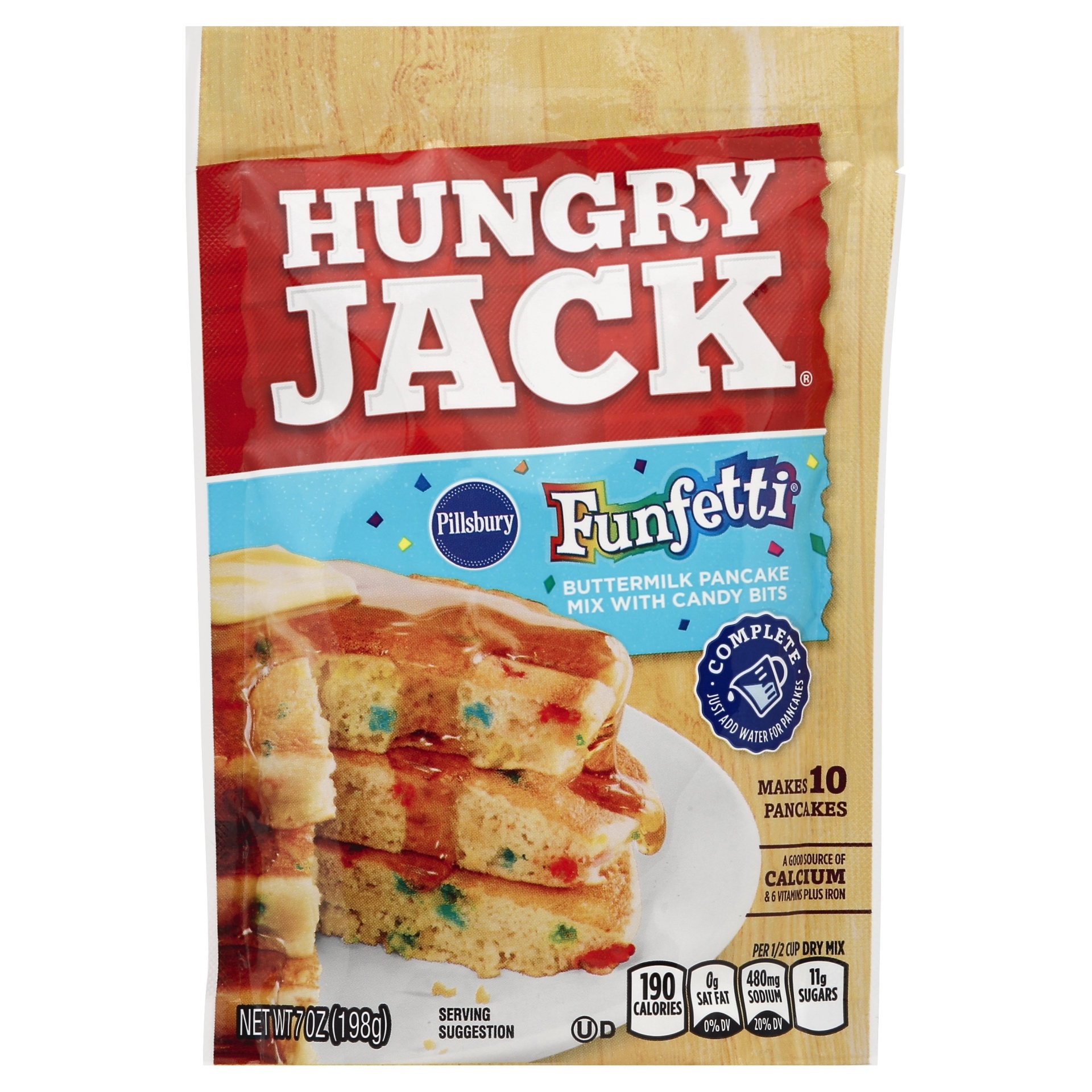slide 1 of 6, Hungry Jack Buttermilk Pancake Mix - Pillsbury Funfetti, 7 oz