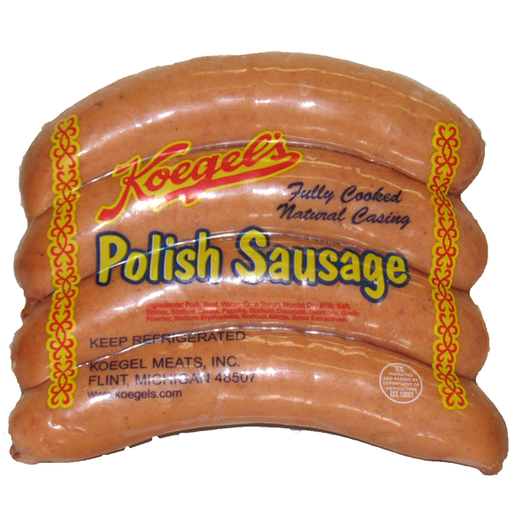 slide 1 of 1, KOEGELS Koegel's Polish Sausage, per lb