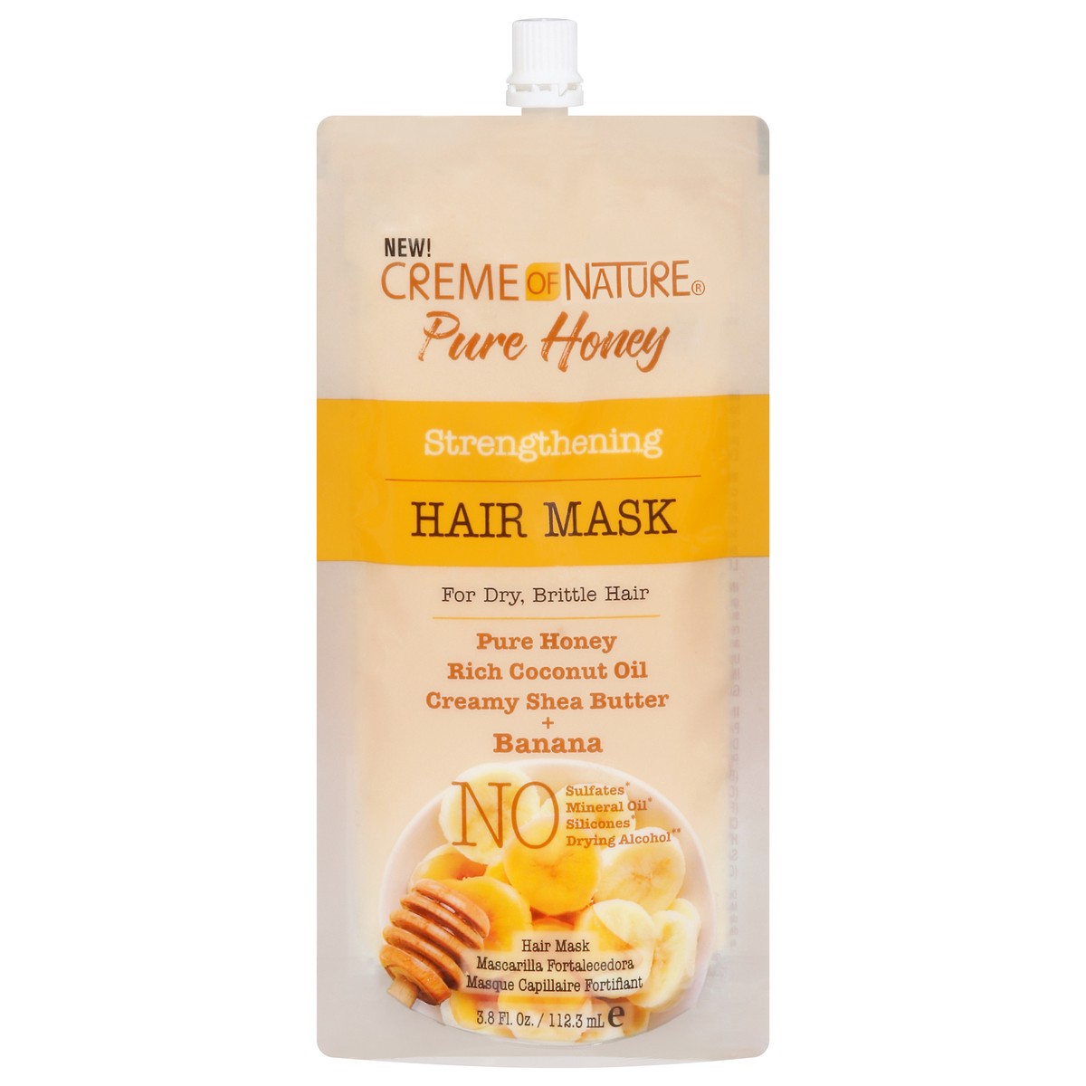 slide 1 of 10, Creme of Nature Pure Honey Strengthening Hair Mask 3.8 fl oz, 3.8 fl oz