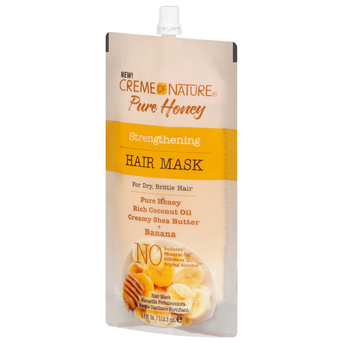 slide 8 of 10, Creme of Nature Pure Honey Strengthening Hair Mask 3.8 fl oz, 3.8 fl oz