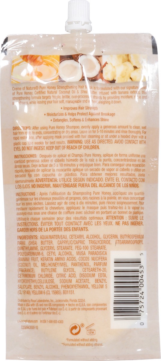 slide 5 of 10, Creme of Nature Pure Honey Strengthening Hair Mask 3.8 fl oz, 3.8 fl oz