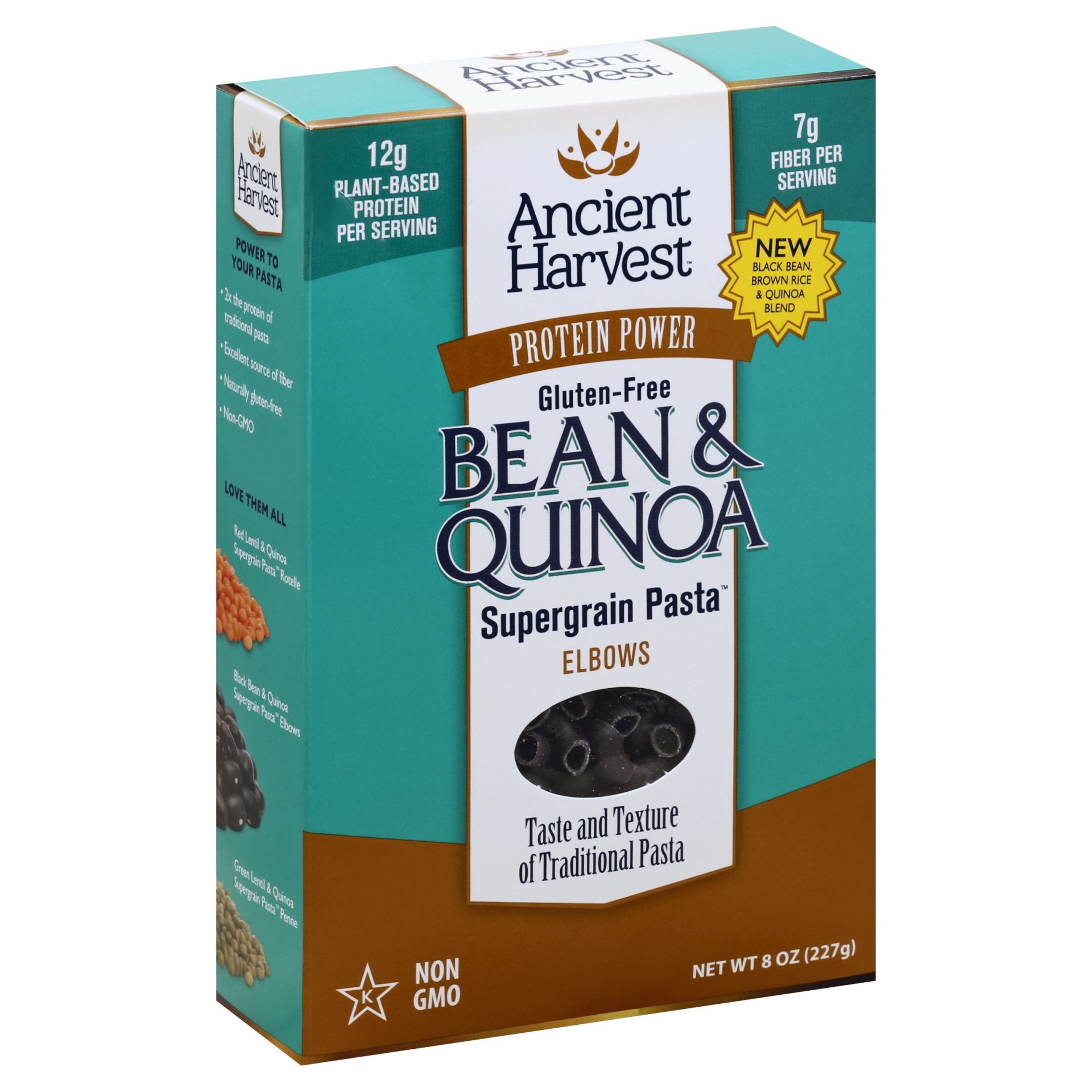 slide 1 of 4, Ancient Harvest Protein Power Gluten Free Bean & Quinoa Supergrain Pasta Elbows, 8 oz