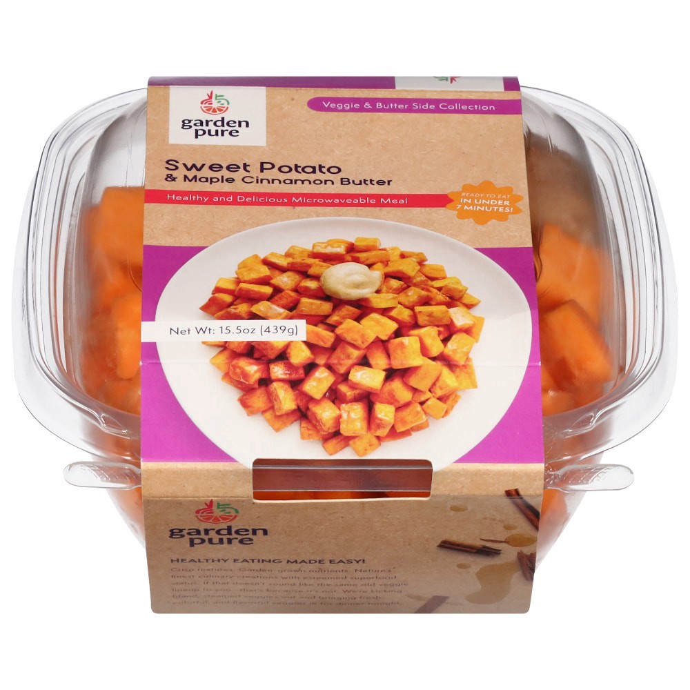 slide 1 of 3, Garden Pure Sweet Potato & Maple Cinnamon Butter 15.5 oz, 15.5 oz
