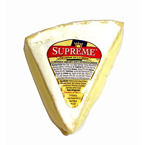 slide 1 of 1, Supreme Brie Deli Cheese - 0.50 Lb, per lb