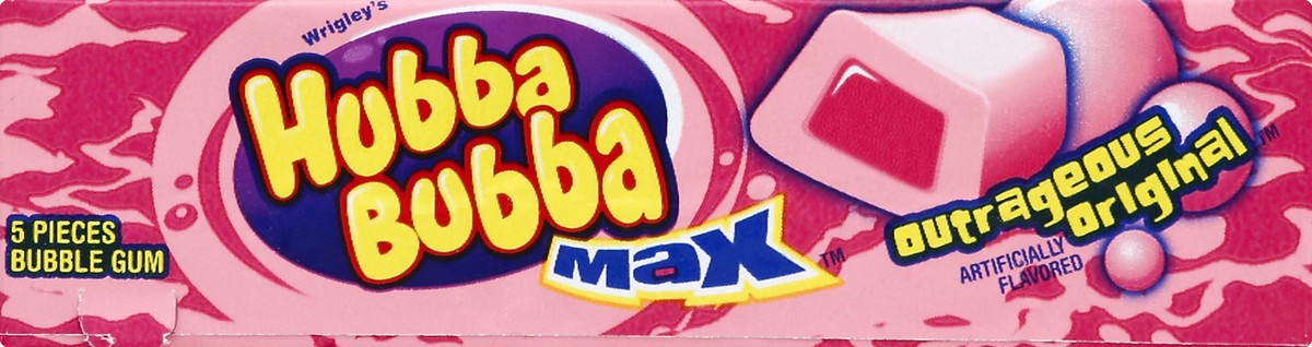 slide 4 of 5, HUBBA BUBBA Max Original Bubble Gum, 5 Piece Pack, 5 pc