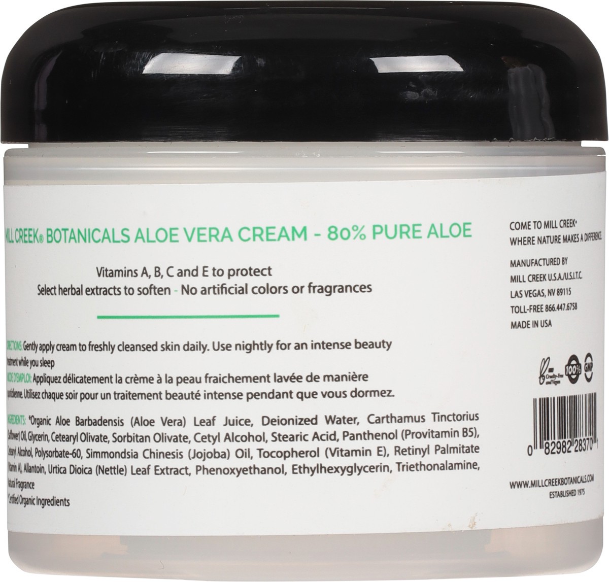 slide 6 of 9, Mill Creek Botanicals Aloe Vera Cream 4 oz, 4 oz