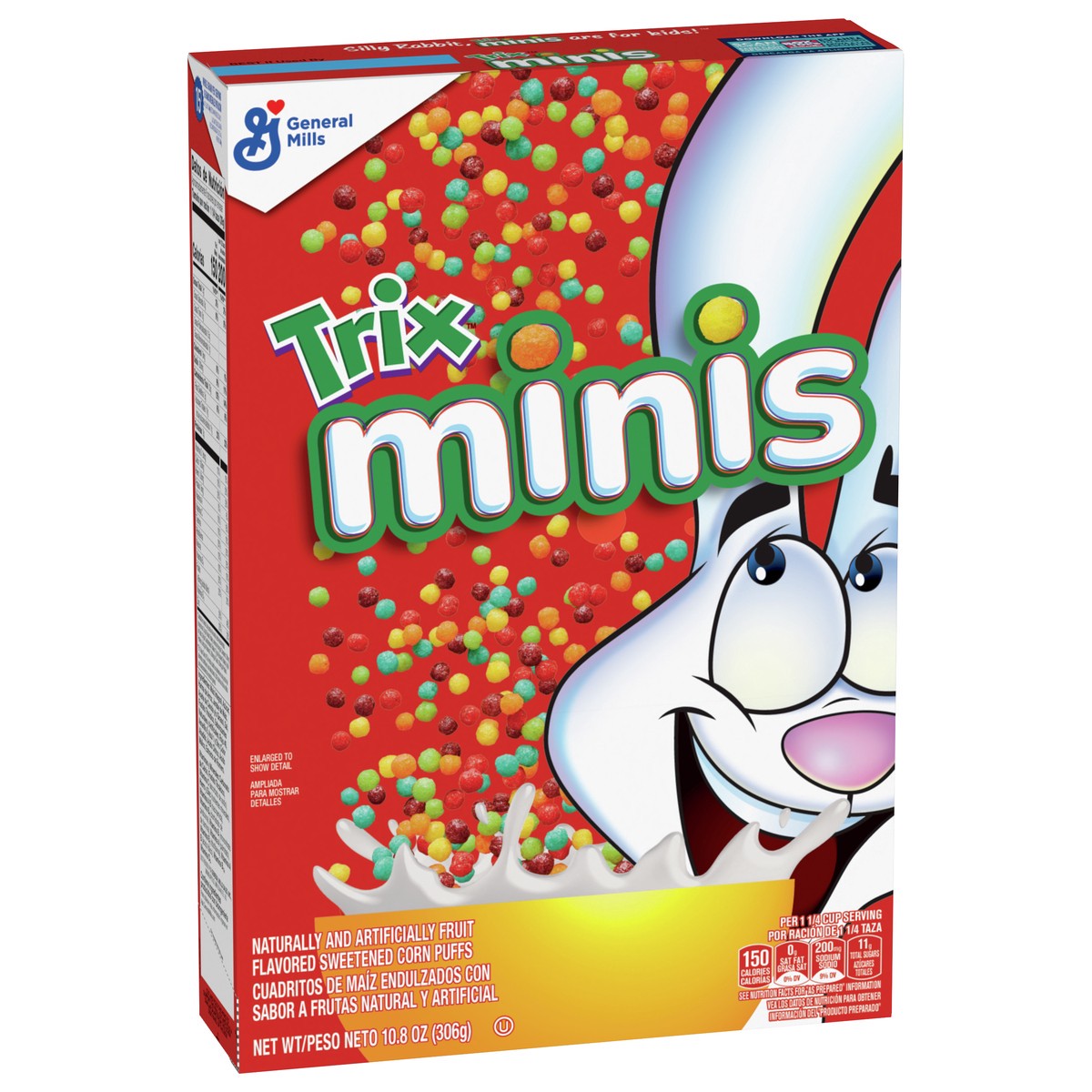 slide 6 of 9, Trix Minis Fruity Mini Corn Puff Breakfast Cereal, 10.8 OZ, 10.8 oz