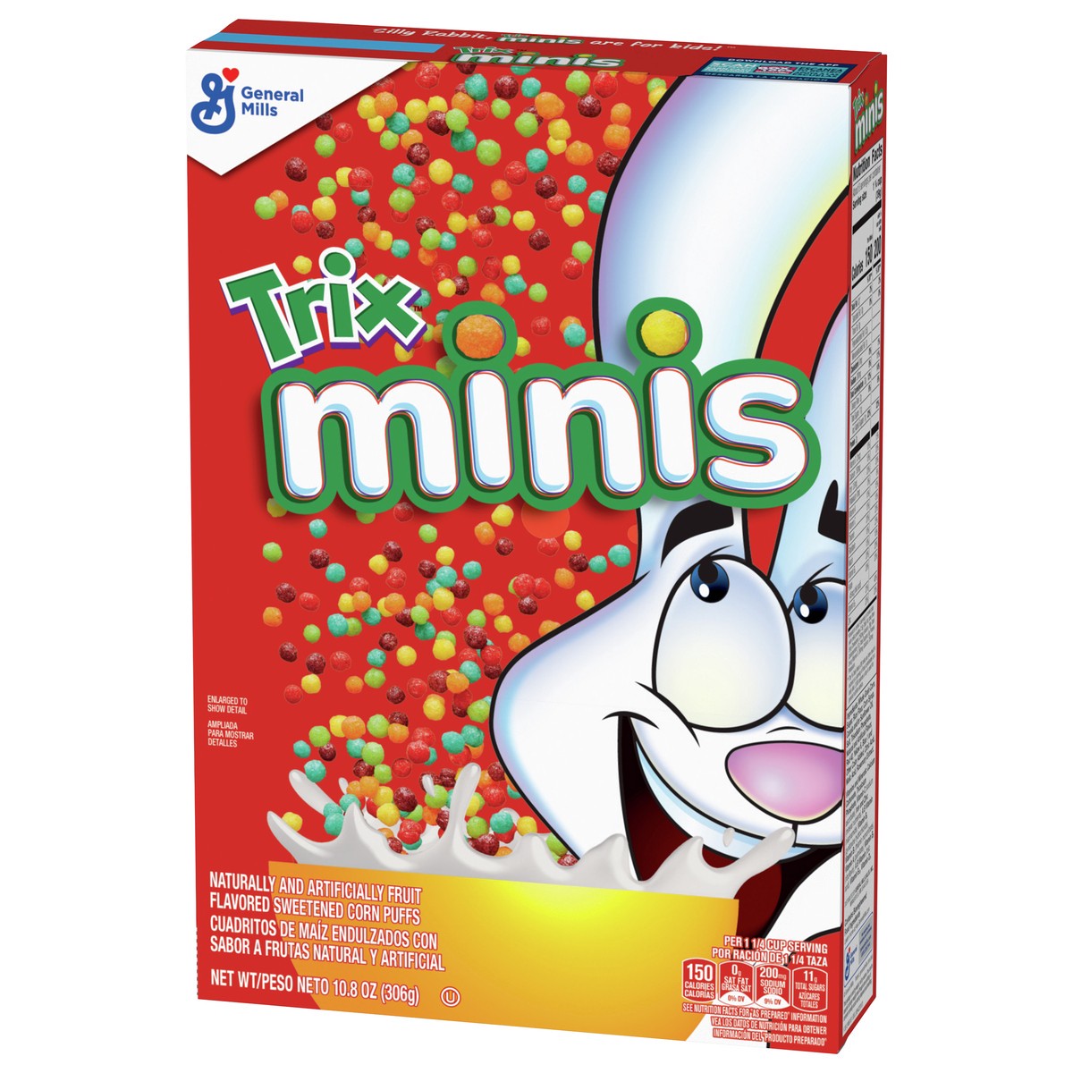 slide 2 of 9, Trix Minis Fruity Mini Corn Puff Breakfast Cereal, 10.8 OZ, 10.8 oz