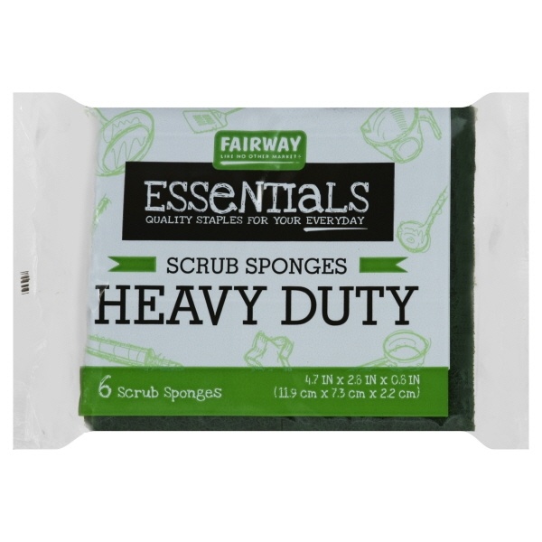 slide 1 of 1, Fairway Essential Heavy Duty Sponge, 6 ct
