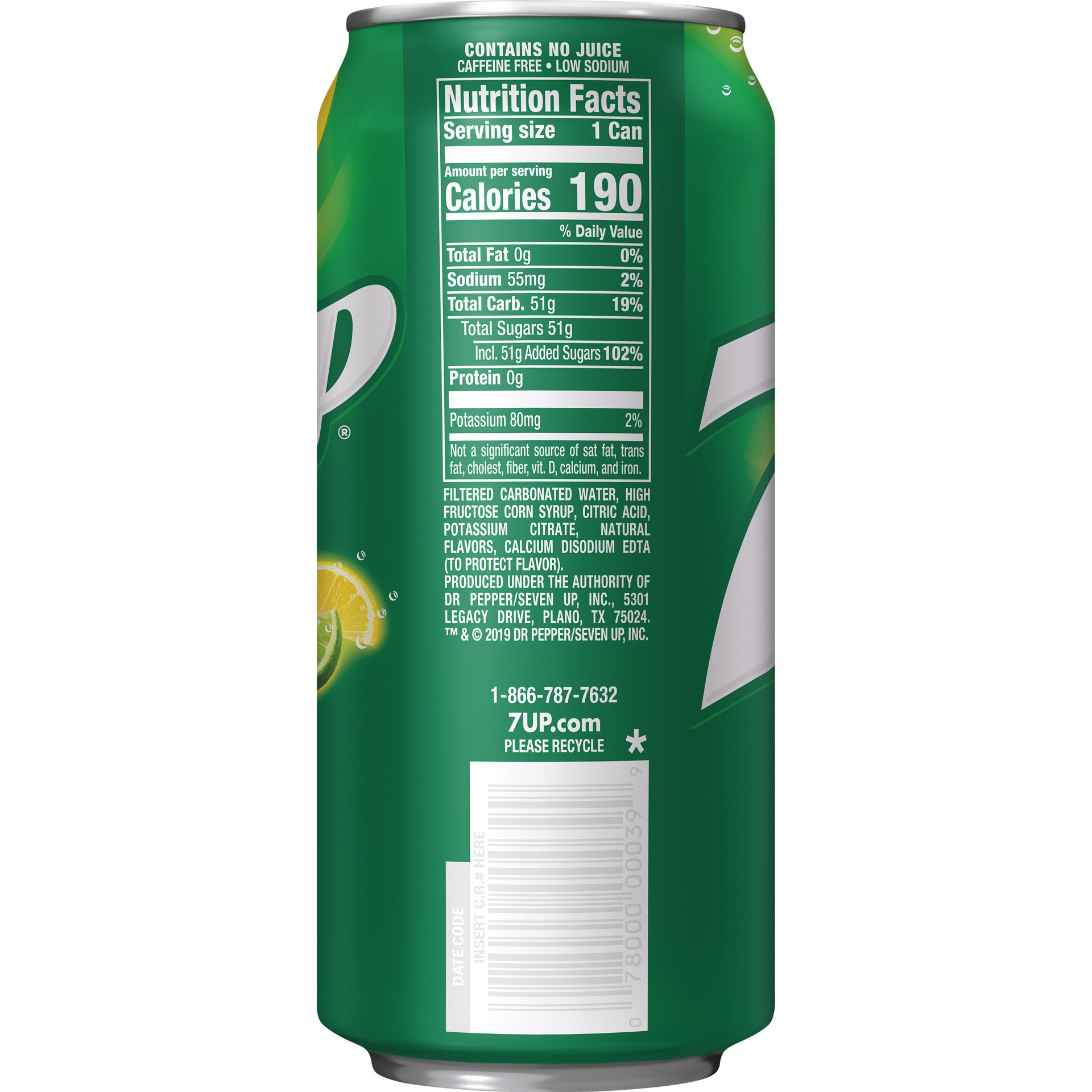 slide 3 of 3, 7UP Lemon Lime Soda, 16 fl oz can, 16 fl oz