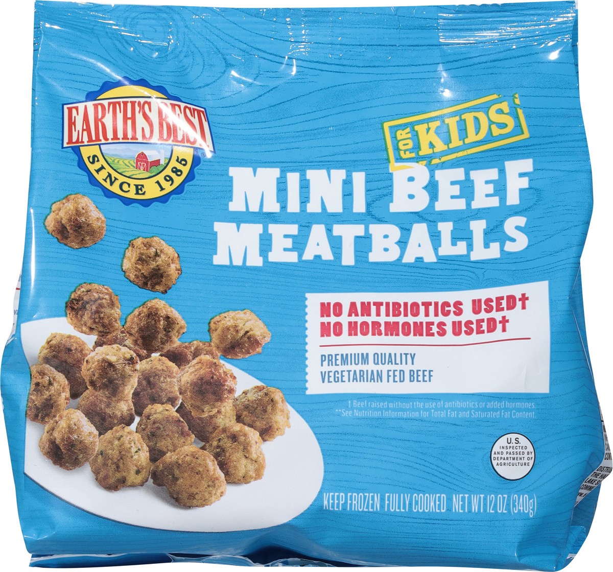 slide 9 of 11, Earth's Best for Kids Beef Meatballs Mini 12 oz, 14 oz