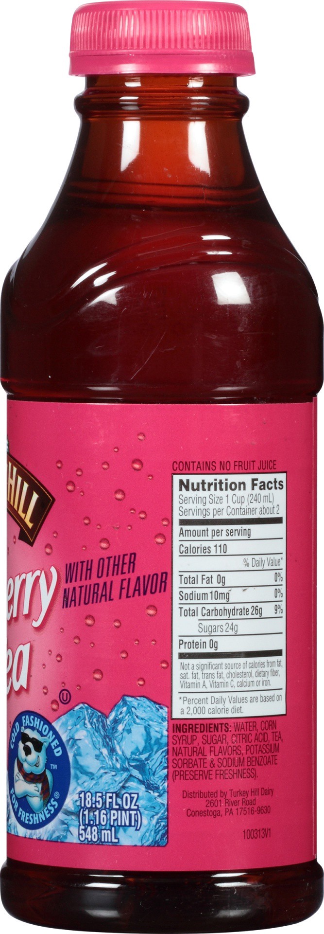 slide 2 of 6, Turkey Hill Raspberry Tea, 18.50 fl oz