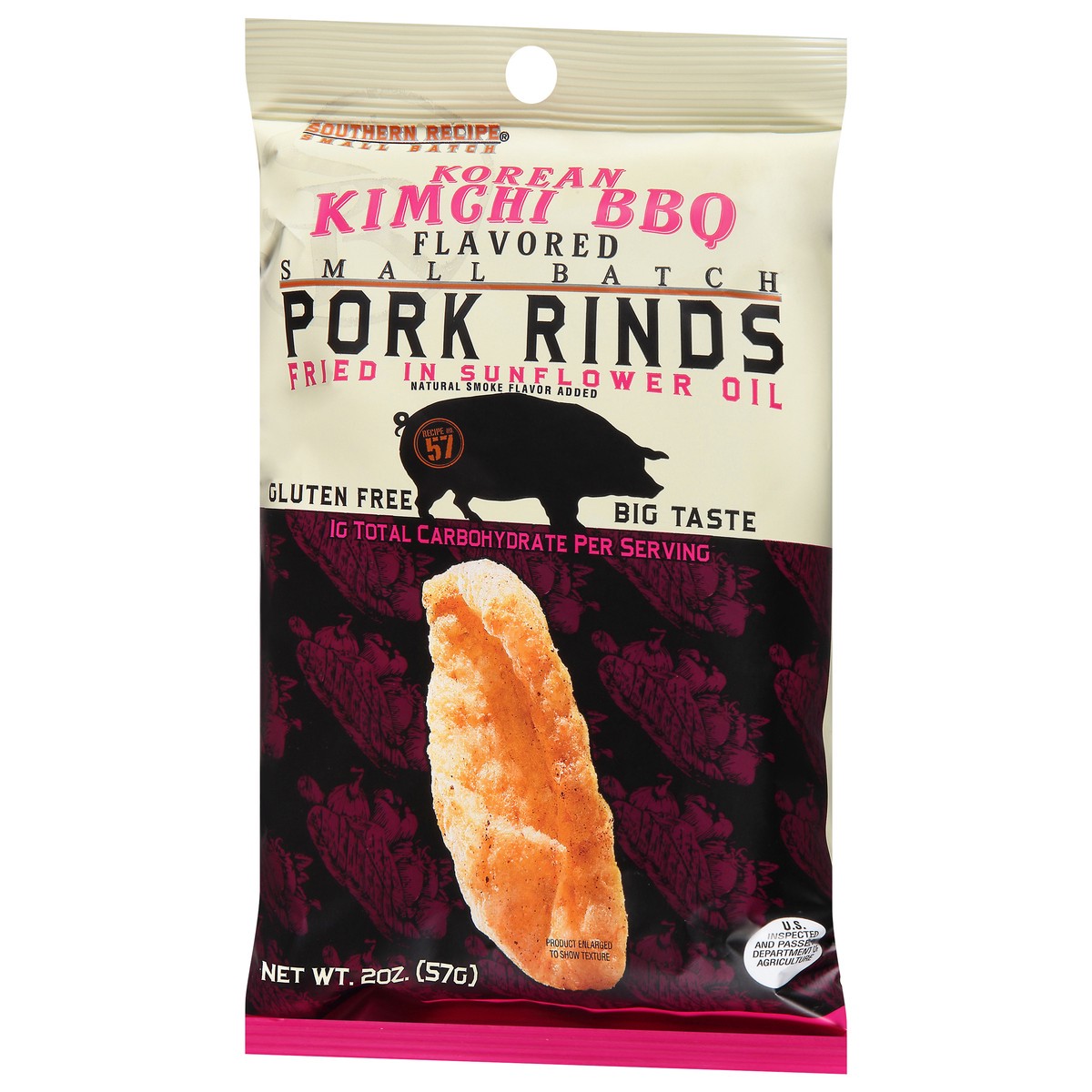 slide 2 of 9, Southern Recipe Small Batch Korean Kimchi BBQ Flavored Pork Grinds 2 oz, 2 oz