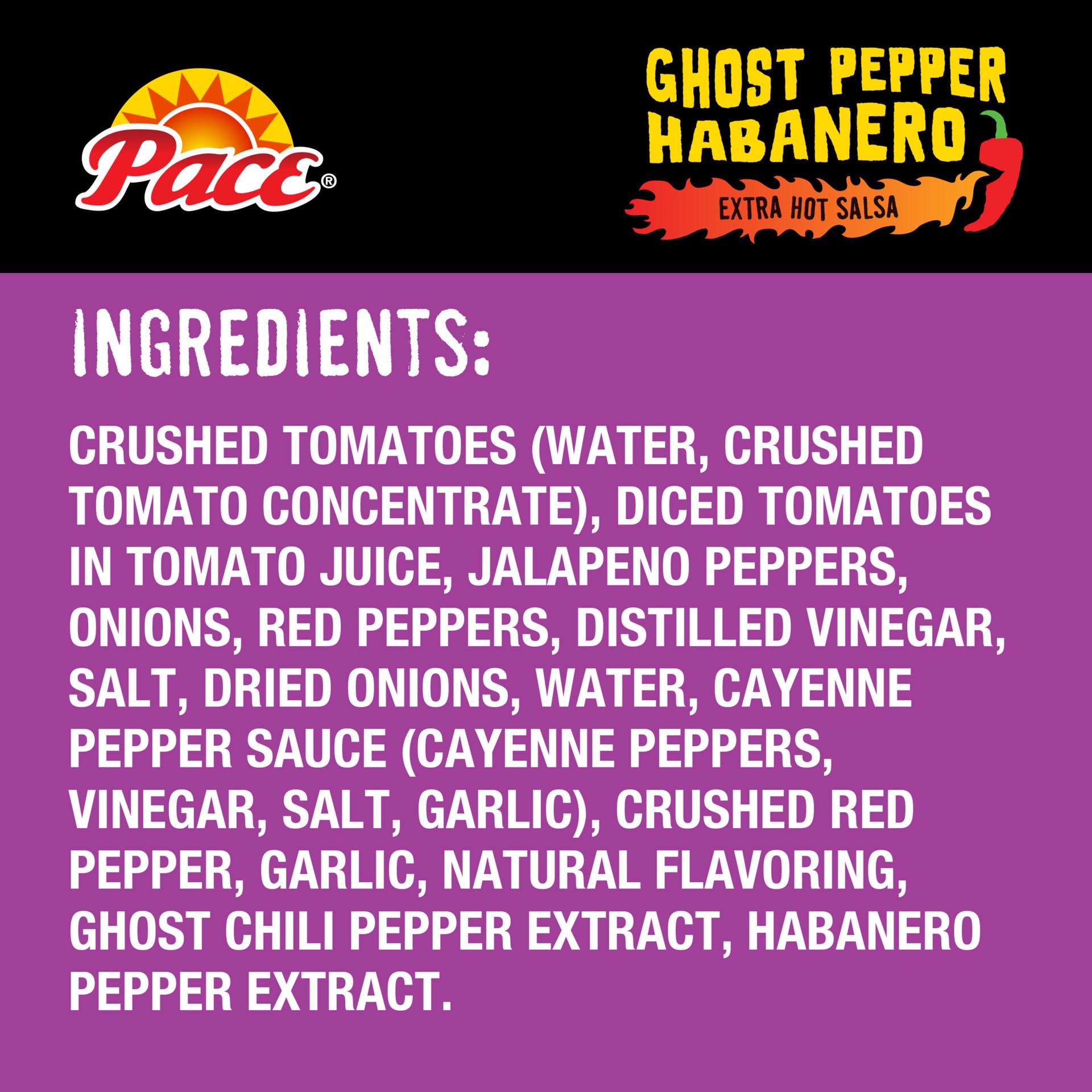 slide 7 of 8, Pace Ghost Pepper Habanero Extra Hot Salsa, 16 oz Jar, 16 oz