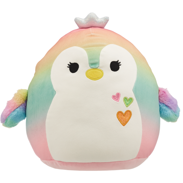 slide 1 of 1, JAZWARES 11In Squishmallows Rainbow Penquin, 1 ct