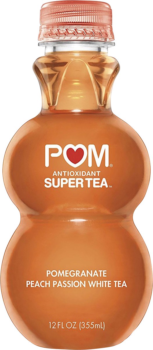 slide 3 of 3, POM Super Tea, POMegranate Peach Passion White Tea, 12 oz, 12 fl oz