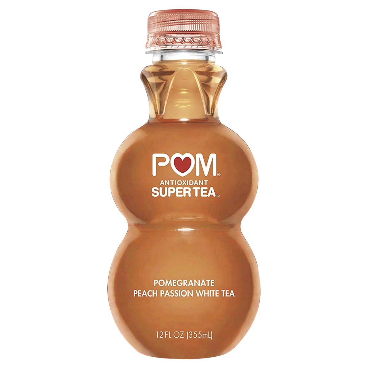 slide 1 of 1, POM Antioxidant Super Tea Pomegranate Peach Passion White Tea 12 oz, 12 fl oz