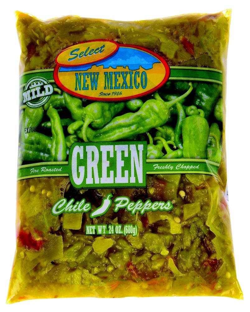 slide 1 of 1, New Mexico Select Mild Green Chile Peppers, 24 oz