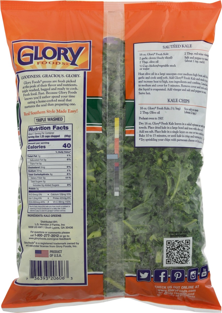 slide 3 of 14, Glory Foods Kale Greens, 16 oz, 16 oz