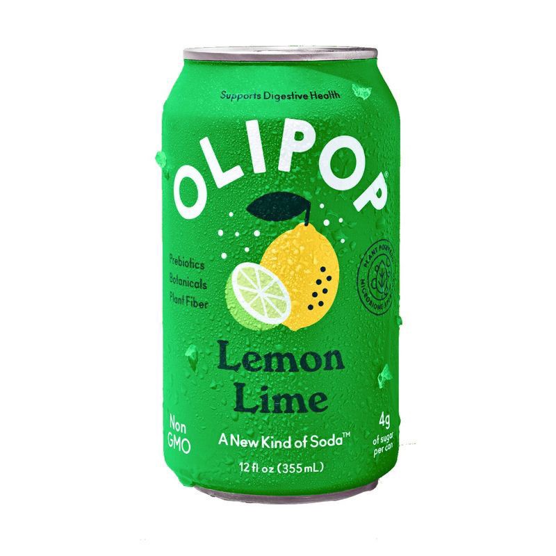 slide 1 of 11, OLIPOP Lemon Lime Sparkling Tonic - 12 fl oz, 12 fl oz