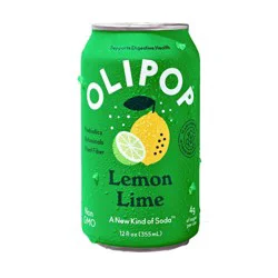 OLIPOP Lemon Lime, A New Kind of Soda 12 fl oz