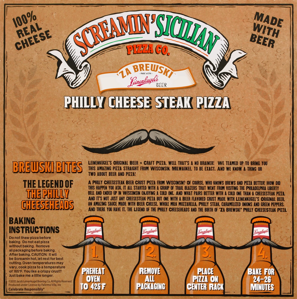 slide 13 of 14, Screamin' Sicilian 'Za Brewski Philly Cheese Steak Pizza 22.7 oz, 22.7 oz